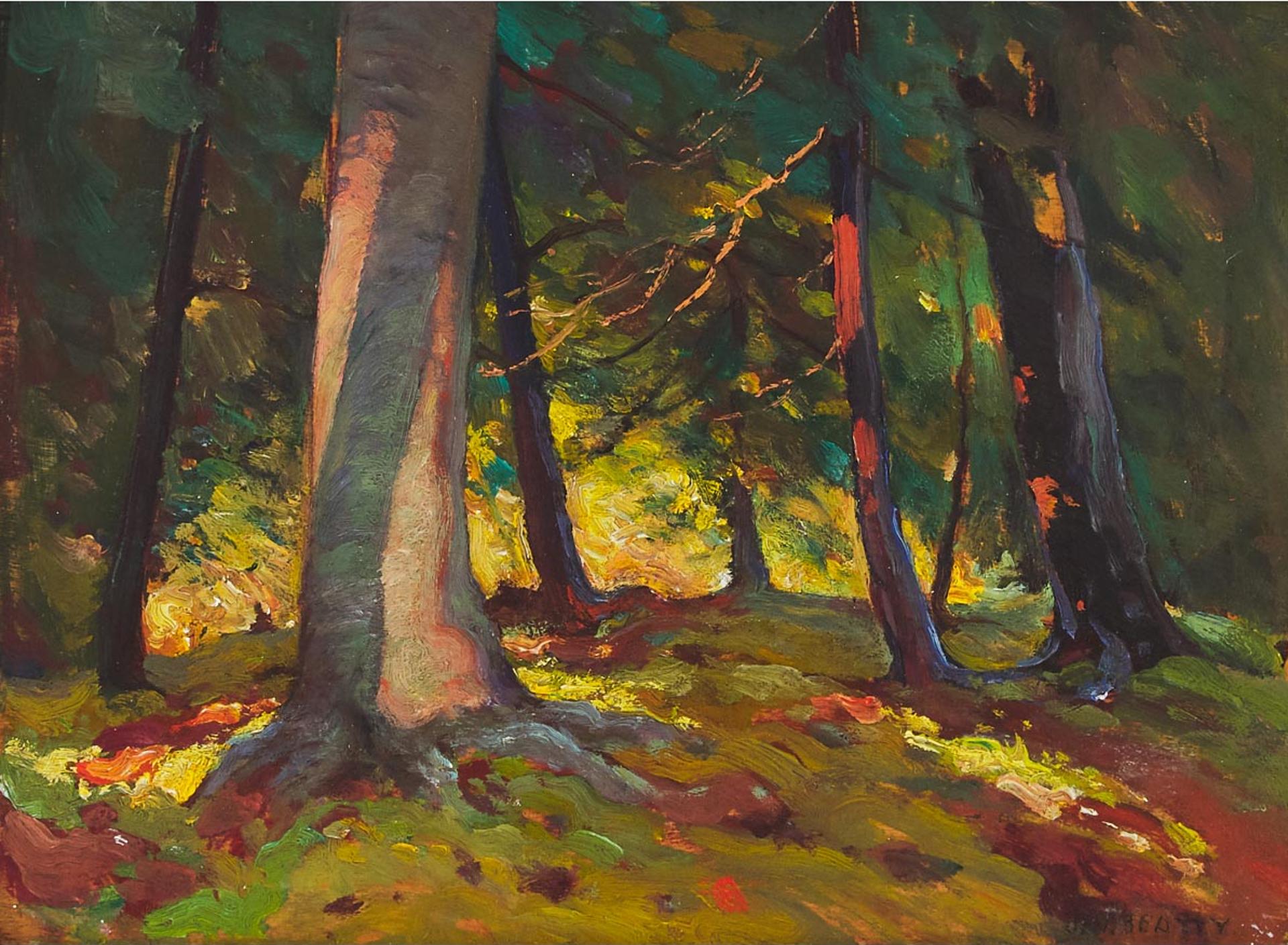 John William (J.W.) Beatty (1869-1941) - Untitled (Beech Woods), 1927