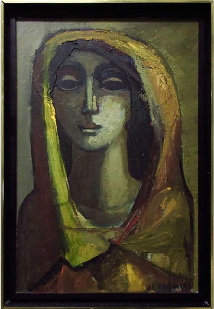 Jesus Carlos de Vilallonga (1927-2018) - Untitled (Lady With Orange Headscarf)