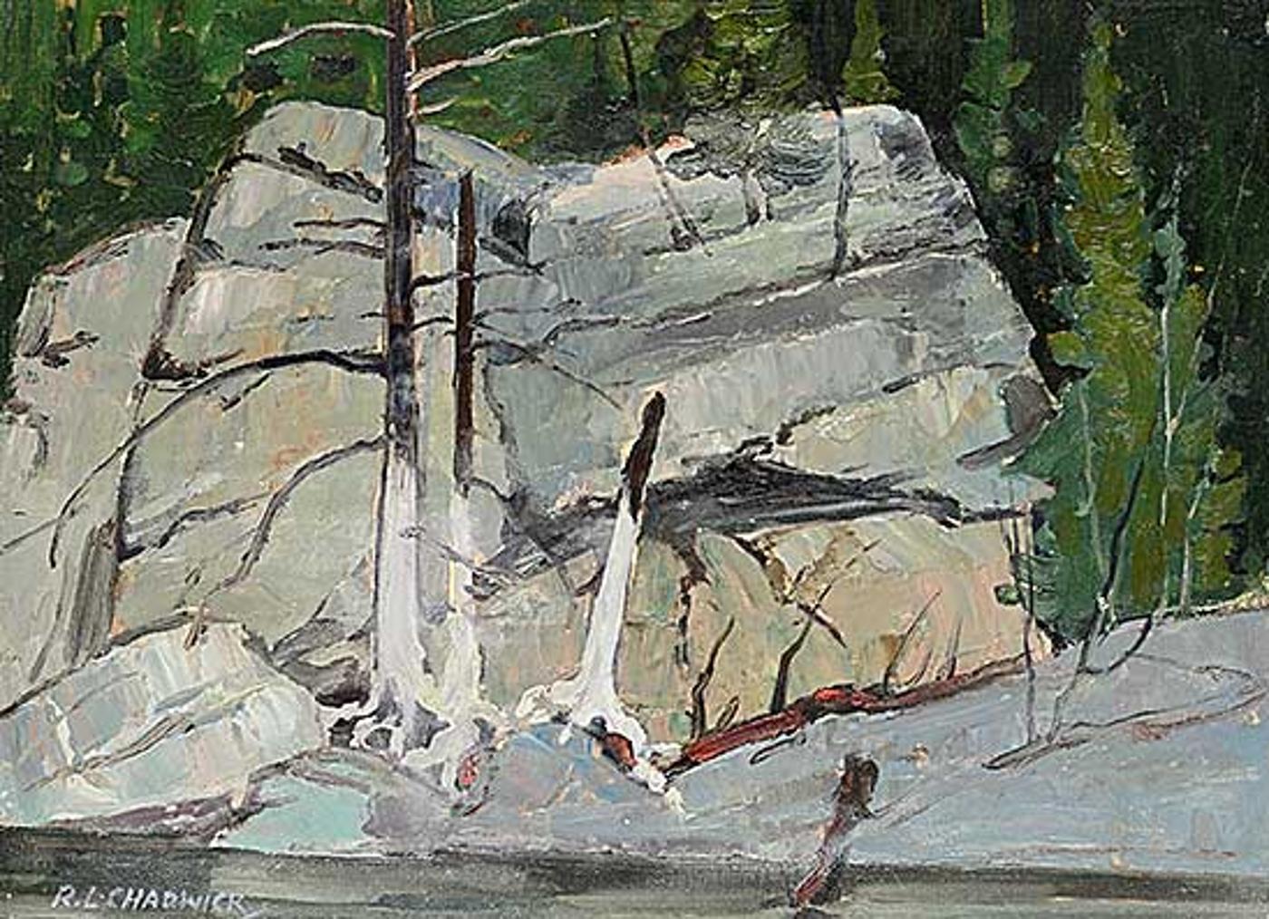 Robert Lee Chadwick (1905-1971) - Stumps on the Hawk River, Haliburton, Ont.