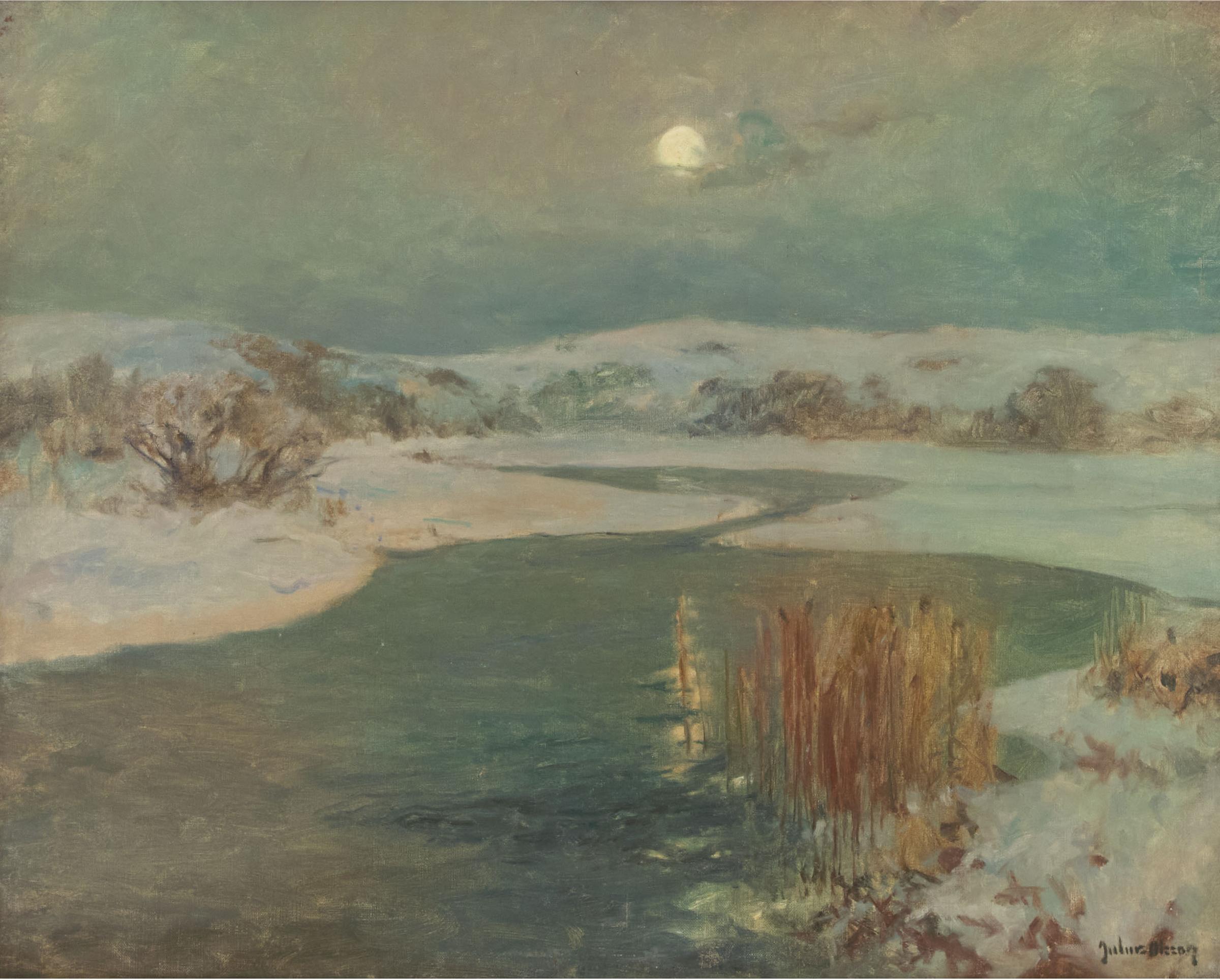 Albert Julius Olsson - Winter Twilight