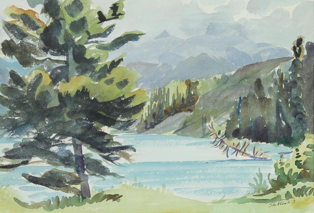 Margaret Dorothy Shelton (1915-1984) - Gap Lake, Mt Lougheed; 1953