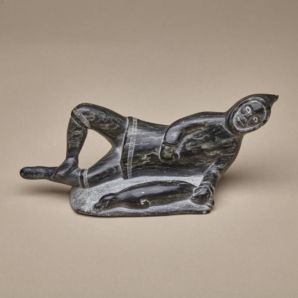 Manno (1923-1973) - Reclined Hunter With Seal