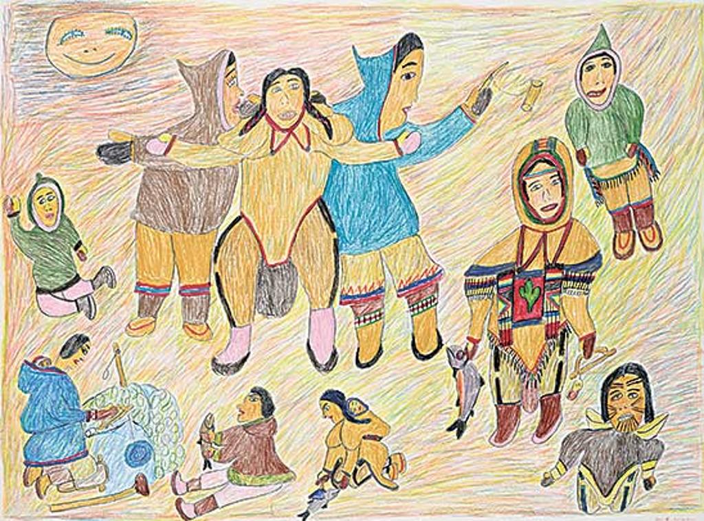 Ruth Annaqtuusi (Annuktoshe) Tulurialik (1934) - Untitled - Family Fun