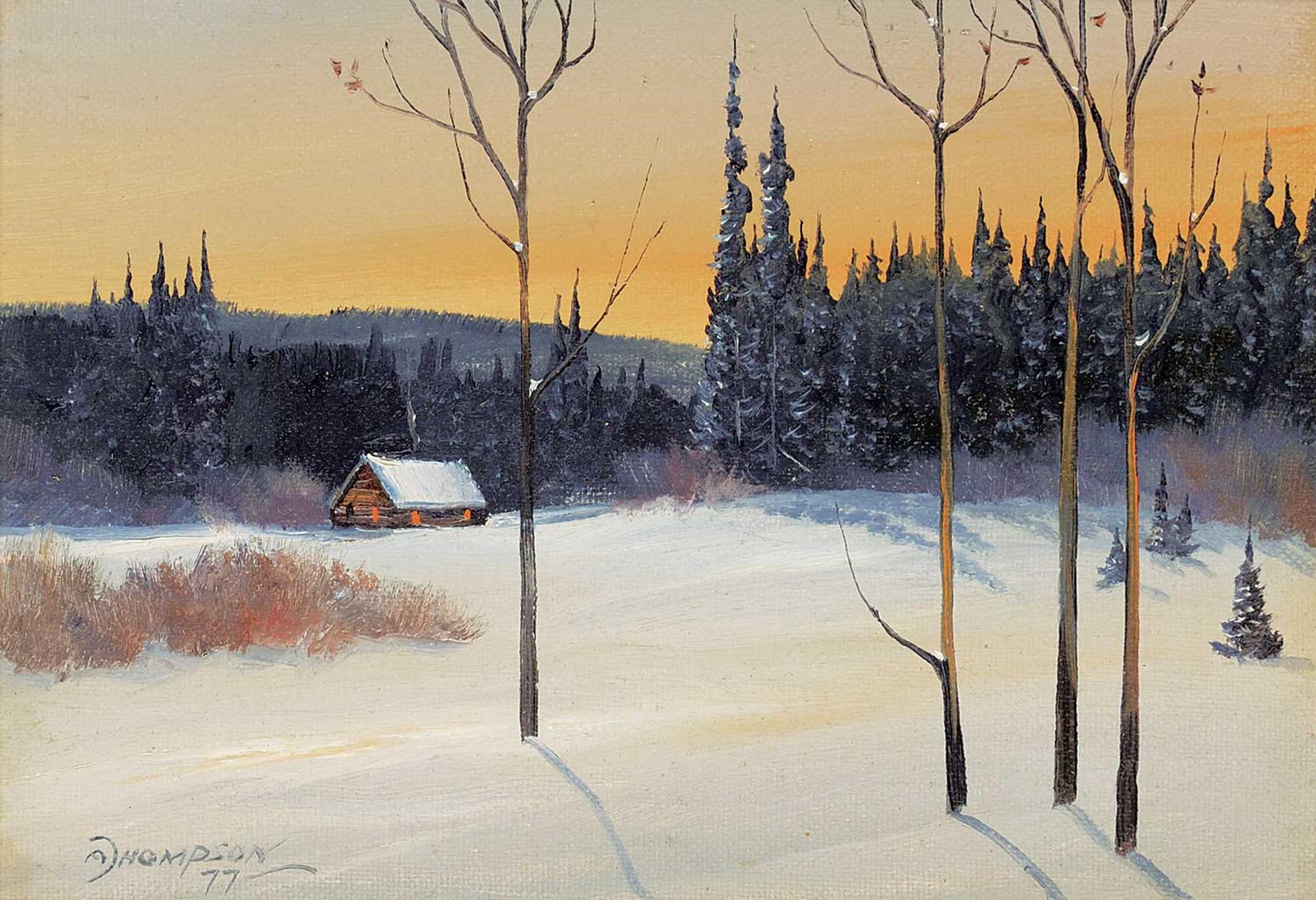 Allan Robert Thompson (1949) - Untitled - Winter Dusk
