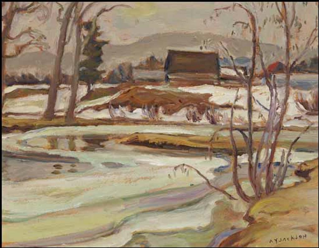 Alexander Young (A. Y.) Jackson (1882-1974) - Spring Flood, Poltimore, Que.