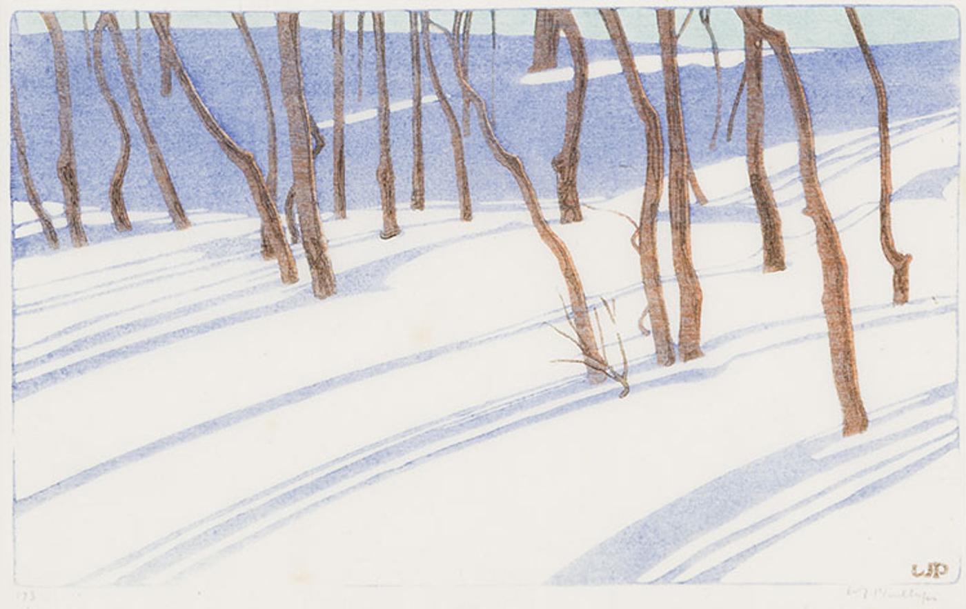 Walter Joseph (W.J.) Phillips (1884-1963) - The Red River in Winter