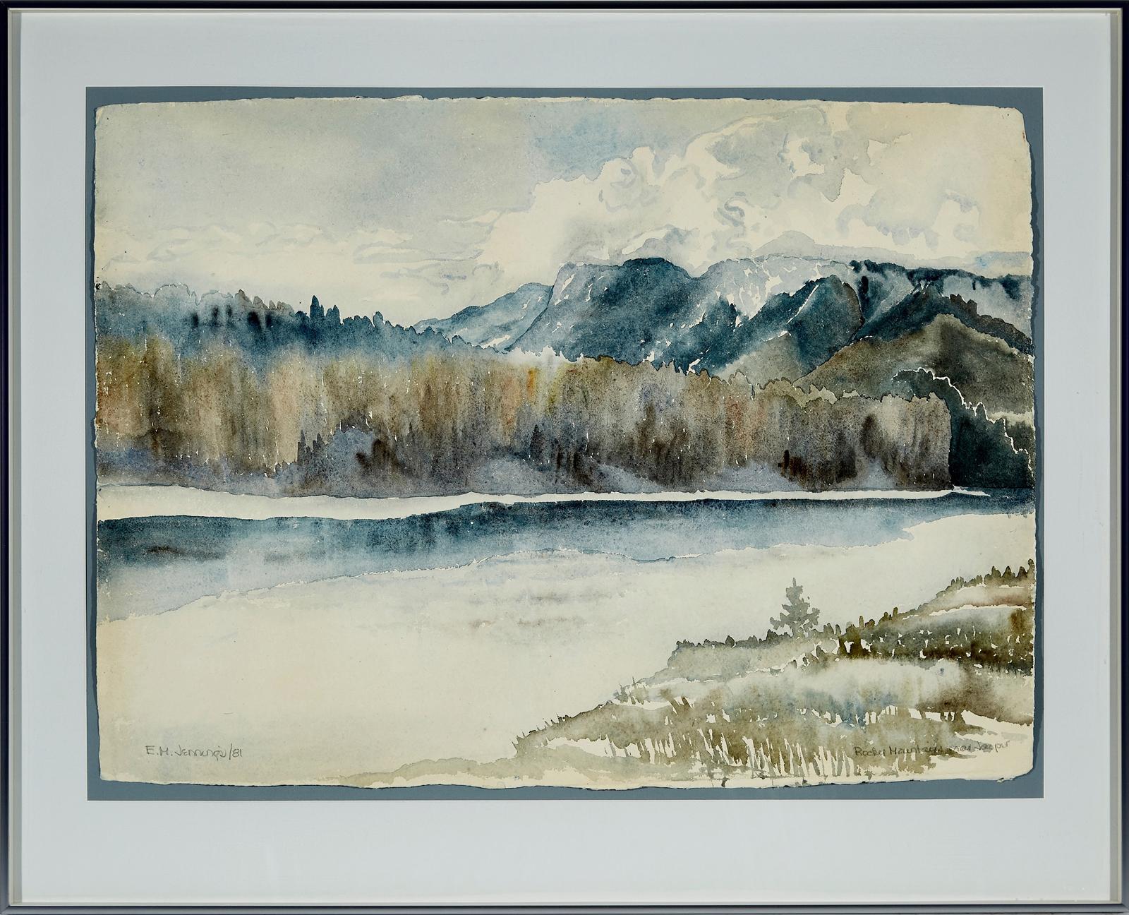 E.M. Jennings - Untitled (River And Mountains)