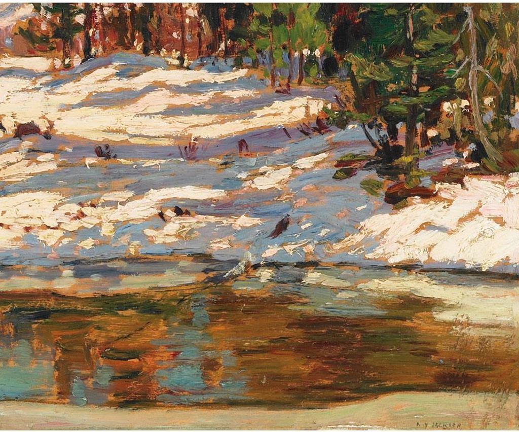 Alexander Young (A. Y.) Jackson (1882-1974) - Reflections In The Creek