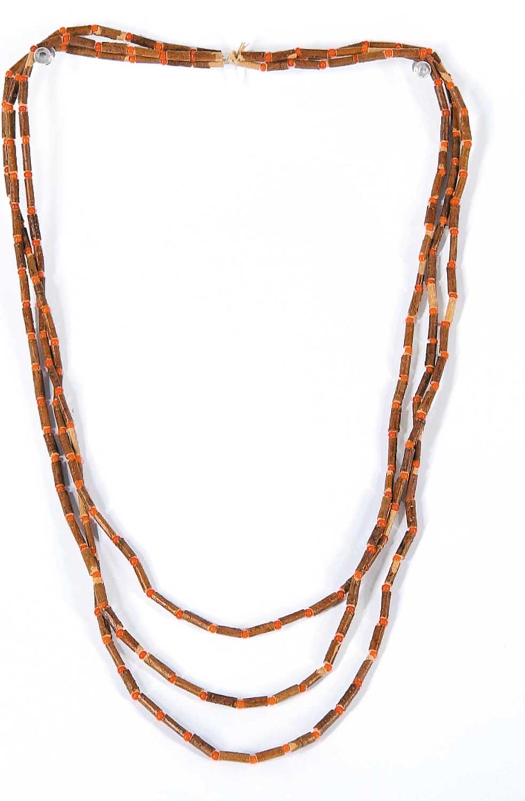 Robert Charles Aller (1922-2008) - Untitled - Red Willow Beaded Necklace