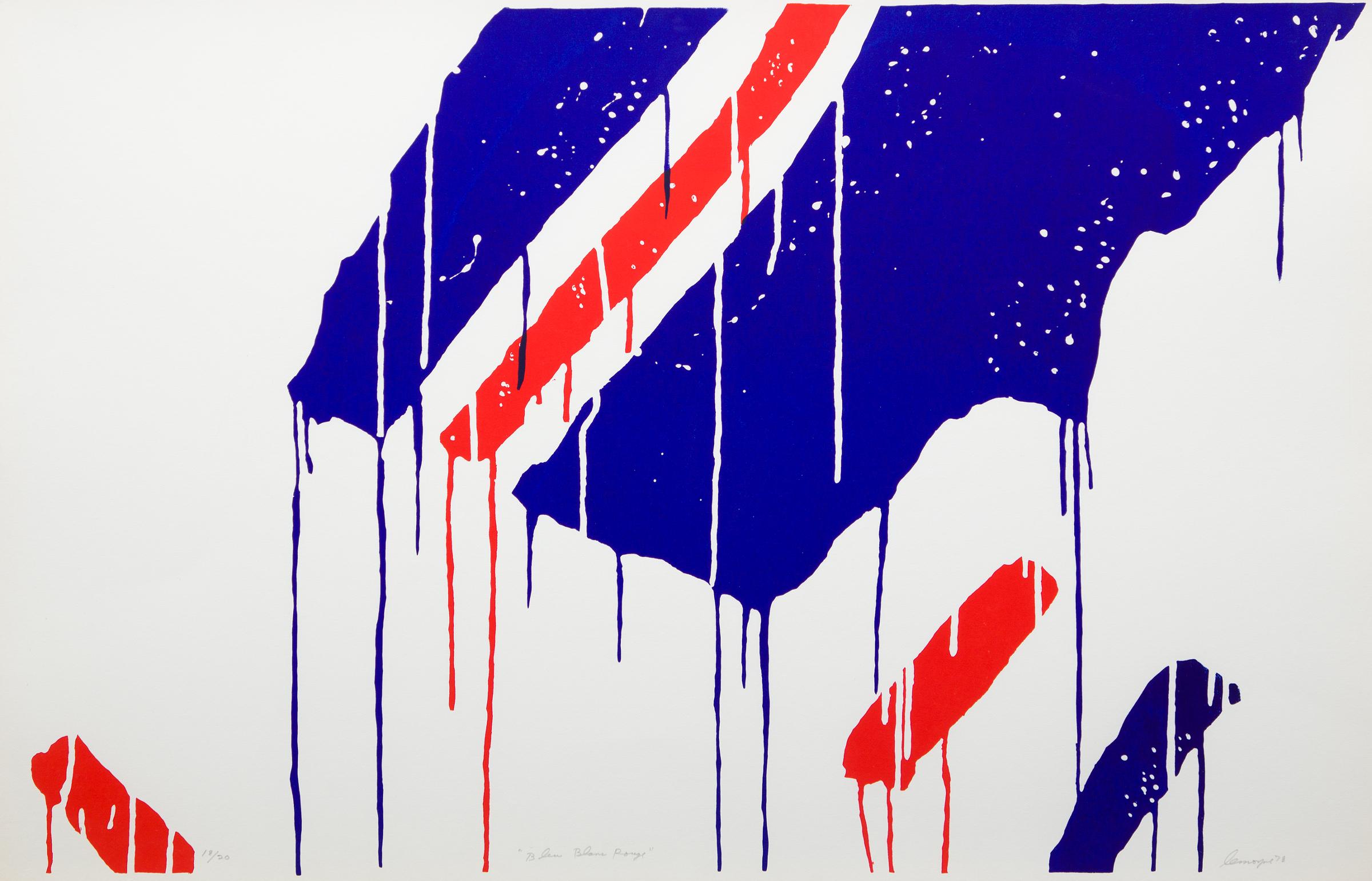 Serge Lemoyne (1941-1998) - Bleu, blanc, rouge, 1978