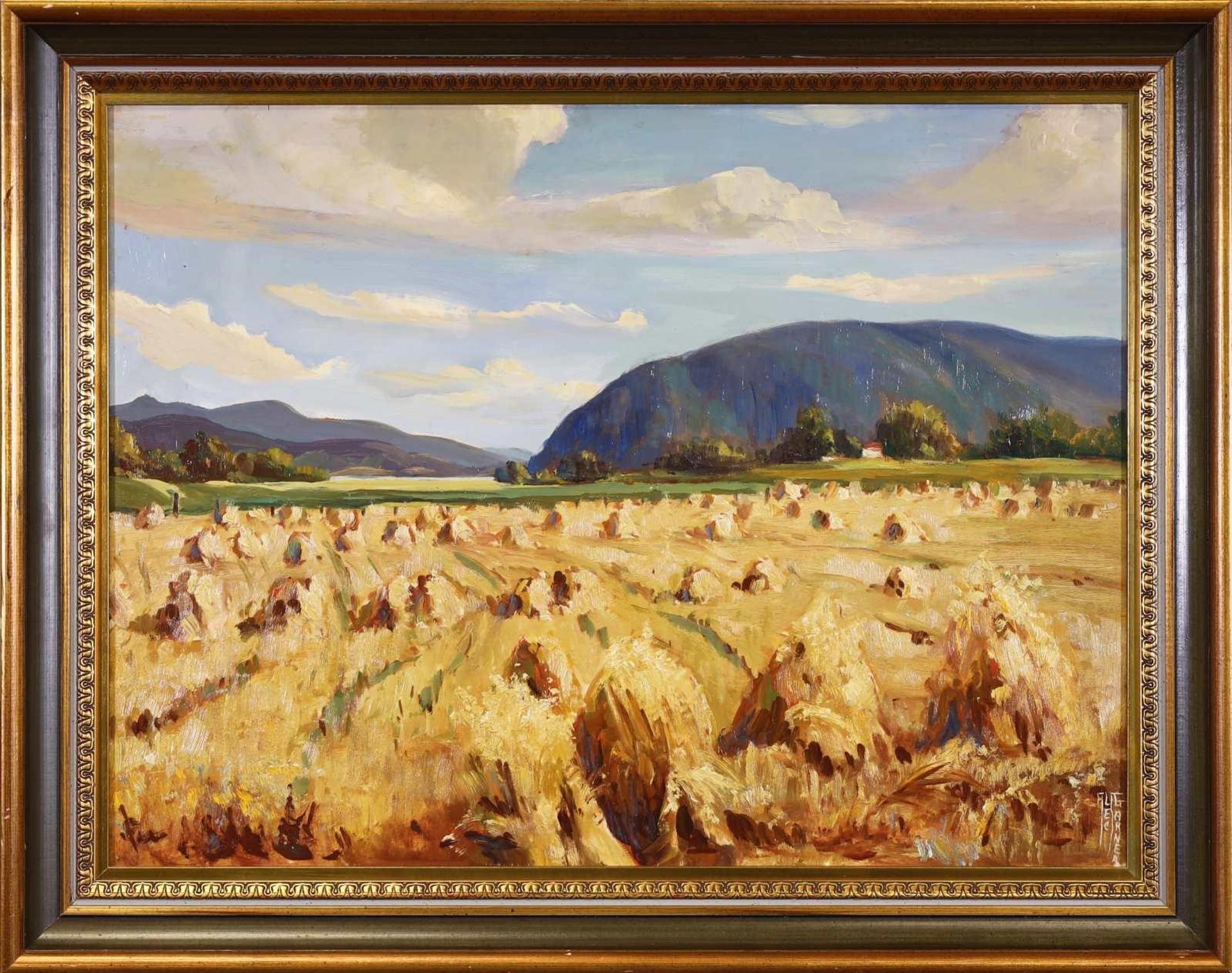 Alec John Garner (1897-1995) - Harvest Scene #1 - Near Colville, Washington; 1956