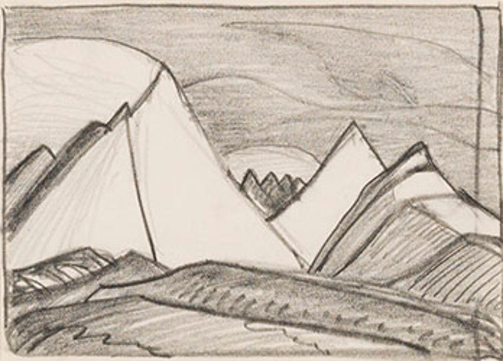 Lawren Stewart Harris (1885-1970) - Mountain Drawing No. 7