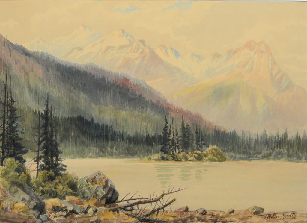 Thomas Mower Martin (1838-1934) - View of the Rocky Mountains
