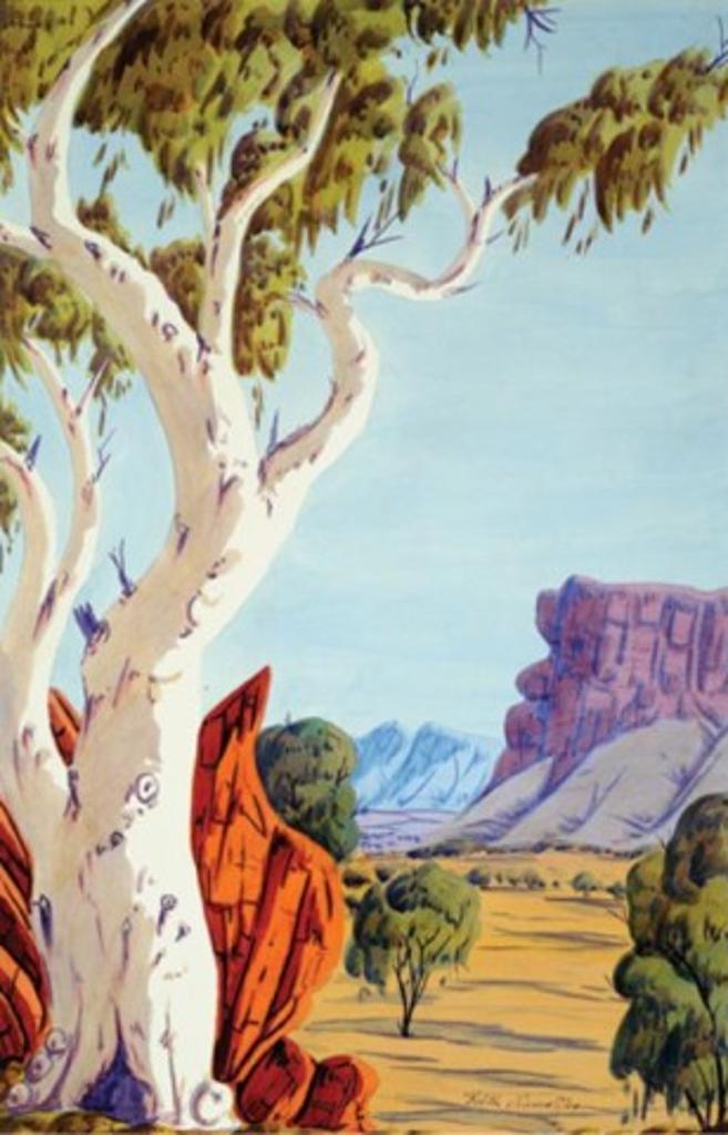 Keith Namatjira (1938-1977) - White Gum Tree