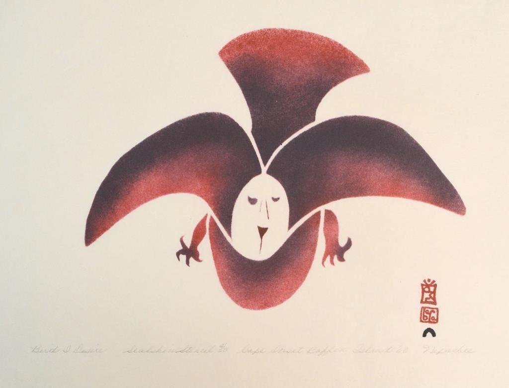 Napatchie Pootoogook (1938-2002) - KANANGINAK POOTOOGOOK RCA, CAPE DORSET, 1935-2010, m