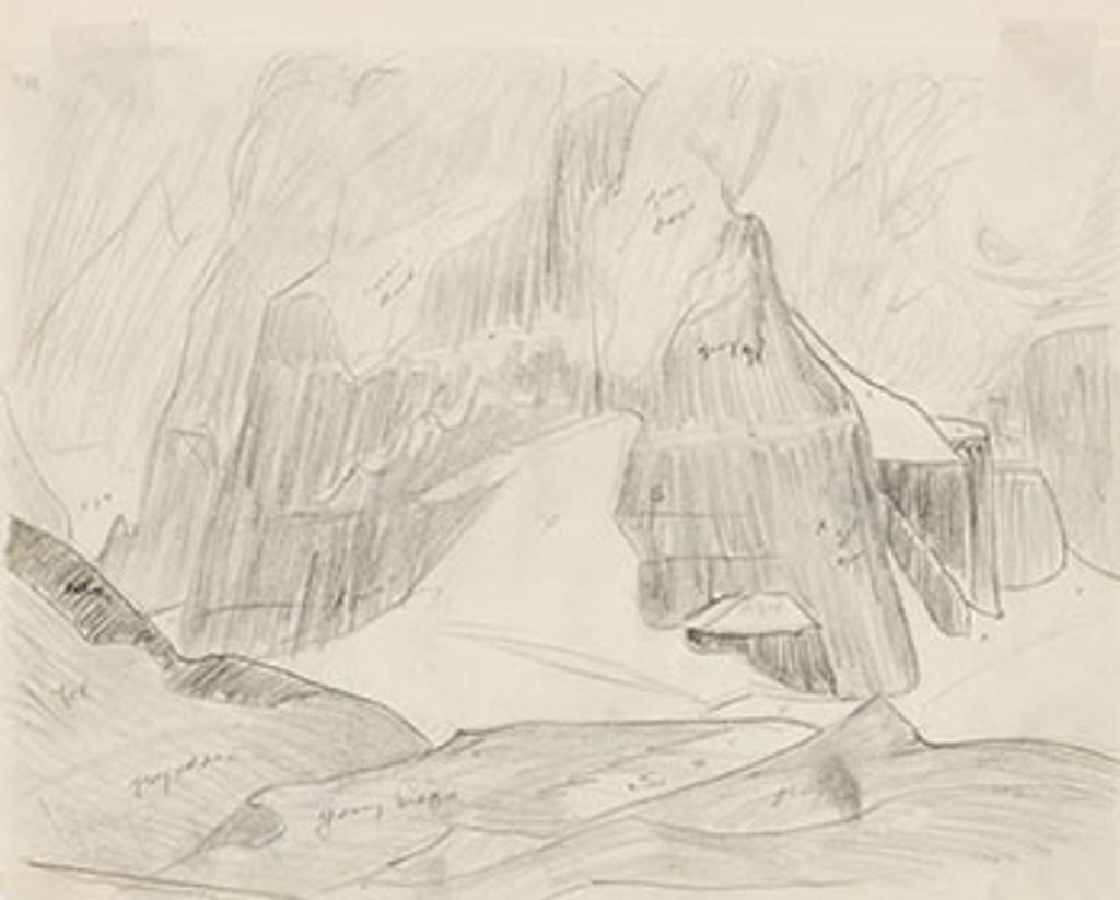 Lawren Stewart Harris (1885-1970) - Rocky Mountain Drawing 9 - 56