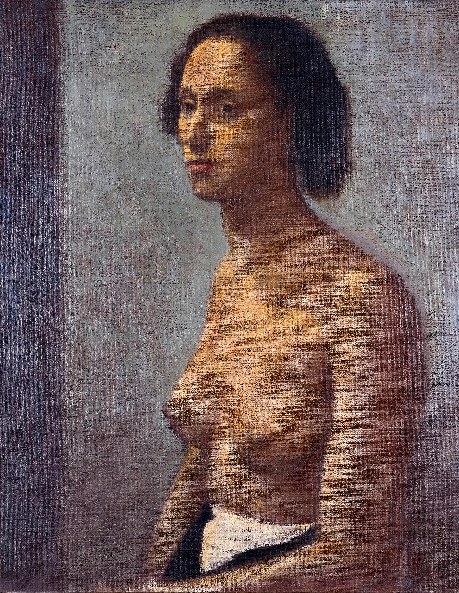 Ernst Neumann (1907-1956) - Seated nude