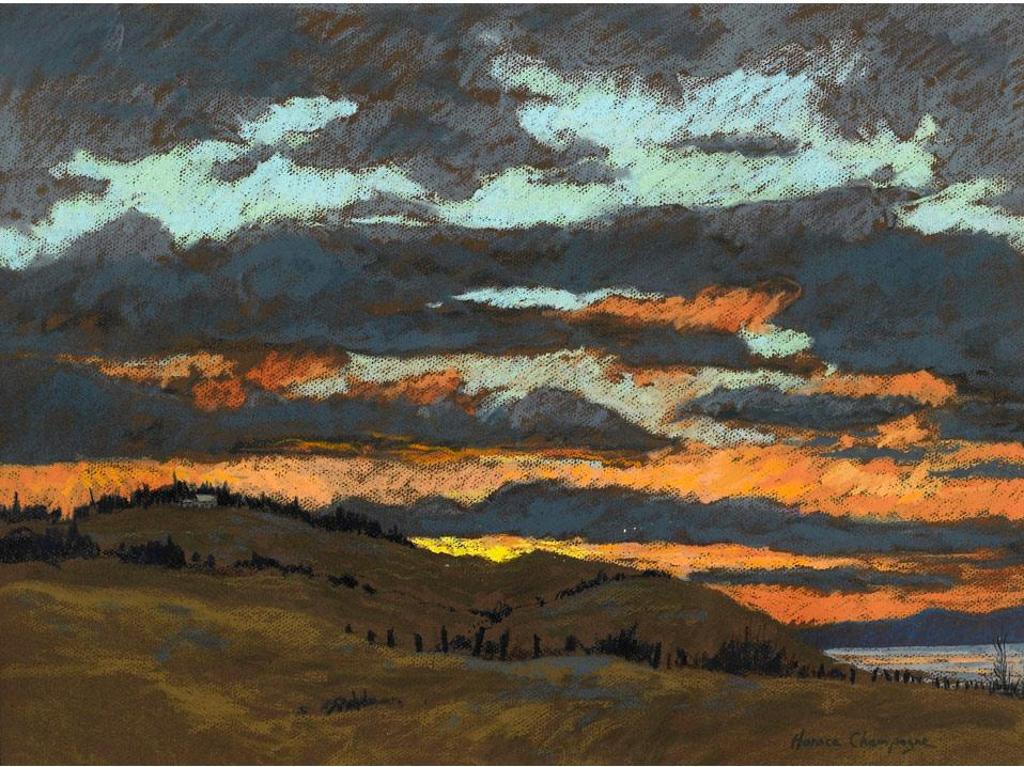 Horace Champagne (1937) - Sunrise, Les Eboulements, 1982, Quebec