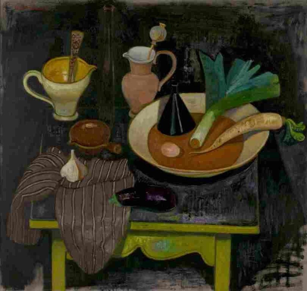 Leon Francesco Morrocco (1942) - Still Life With Vegetables
