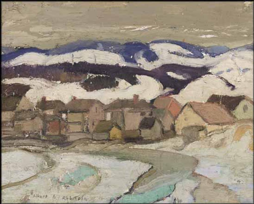 Albert Henry Robinson (1881-1956) - Winter, Baie St. Paul, North Shore, St. L. Riv.