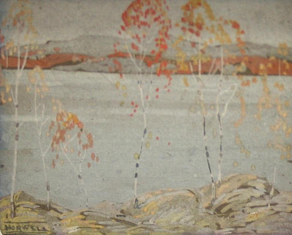 Graham Norble Norwell (1901-1967) - Miniature Autumn Landscape