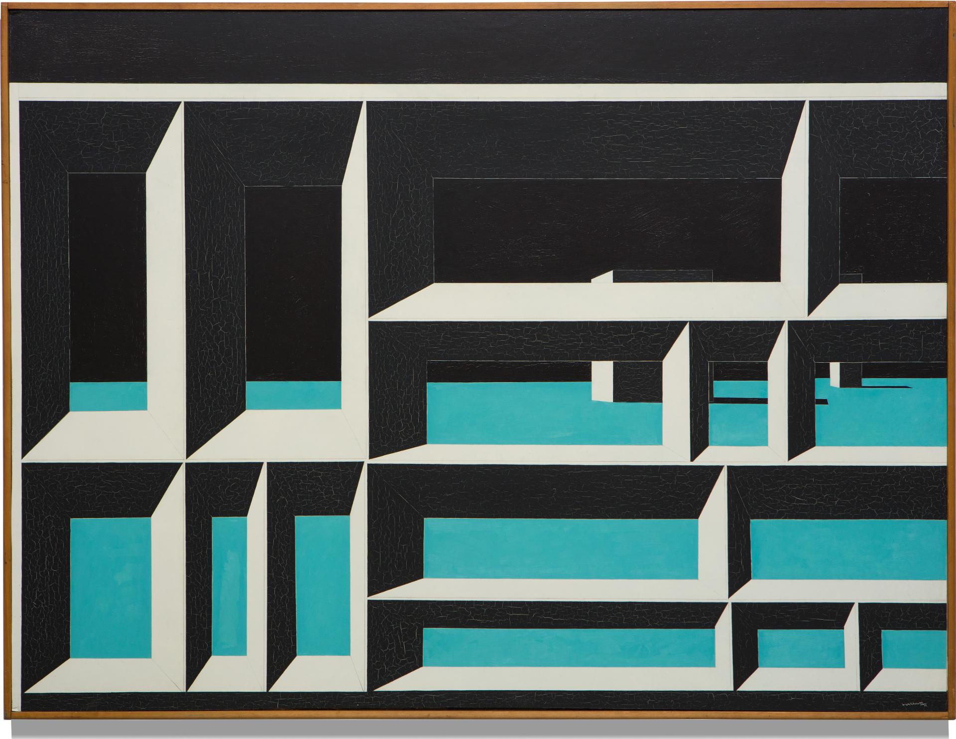 Kazuo Nakamura (1926-2002) - Untitled (Block Structure)