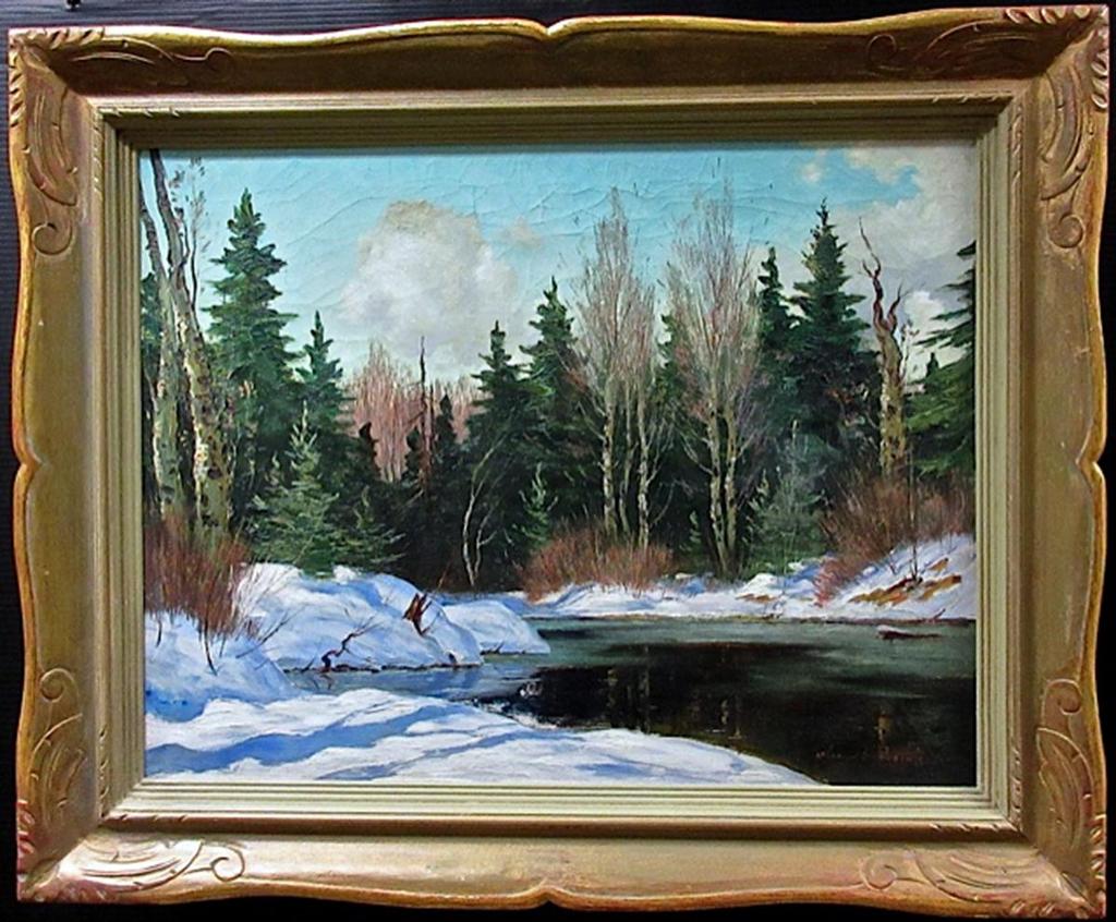 Thomas Hilton Garside (1906-1980) - Untitled (River Landscape - Winter)
