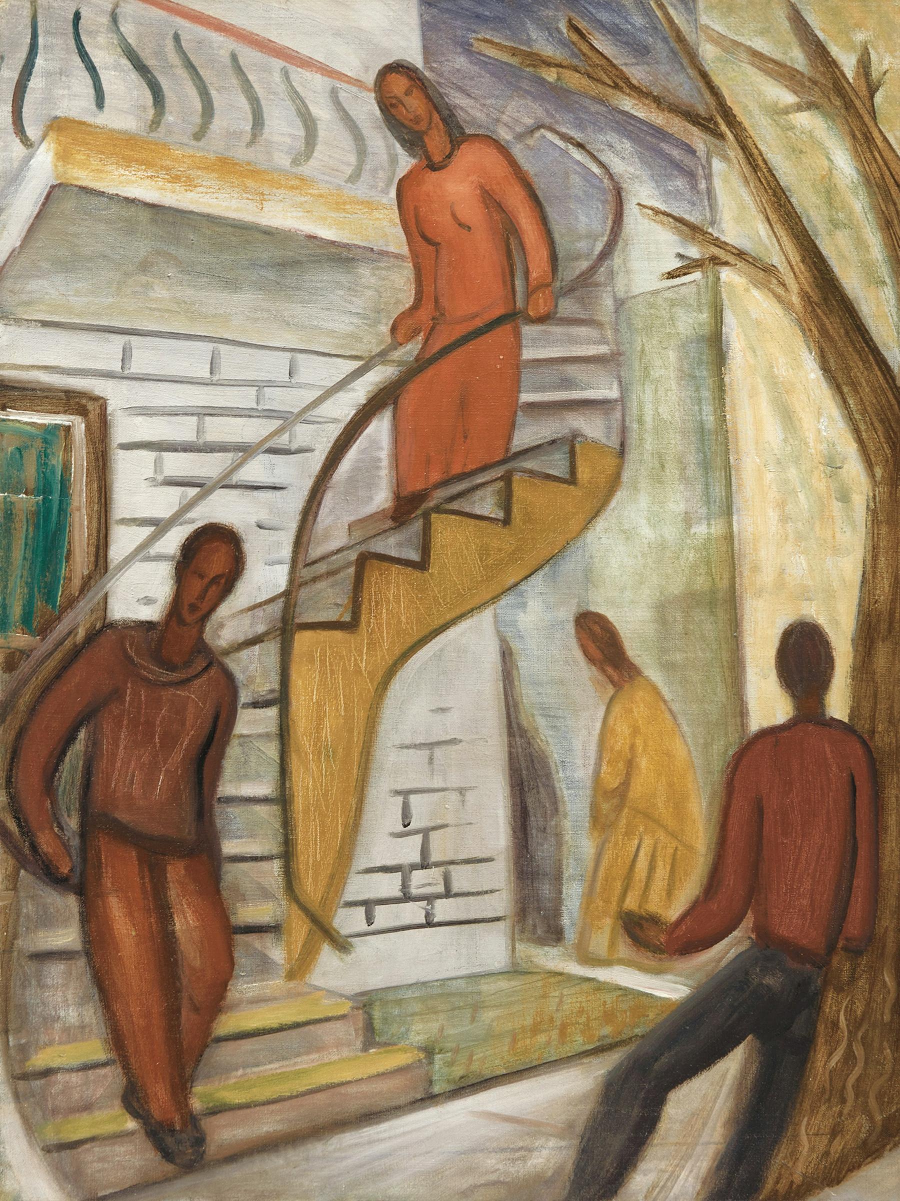 Marian Mildred Dale Scott (1906-1993) - Staircase, circa 1940