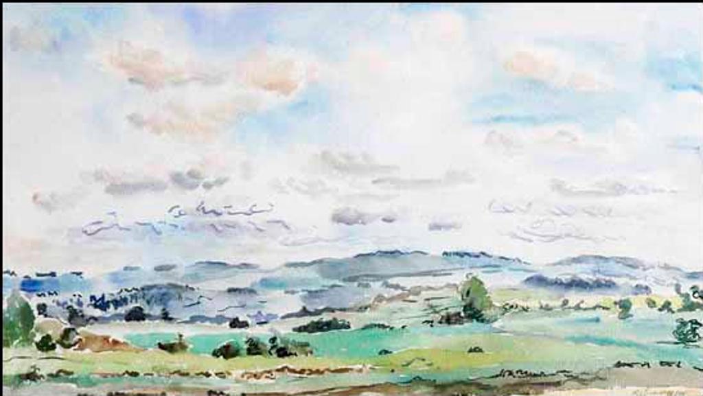 Rebecca Perehudoff (1953) - Green Field and Hills (02431/2013-867)