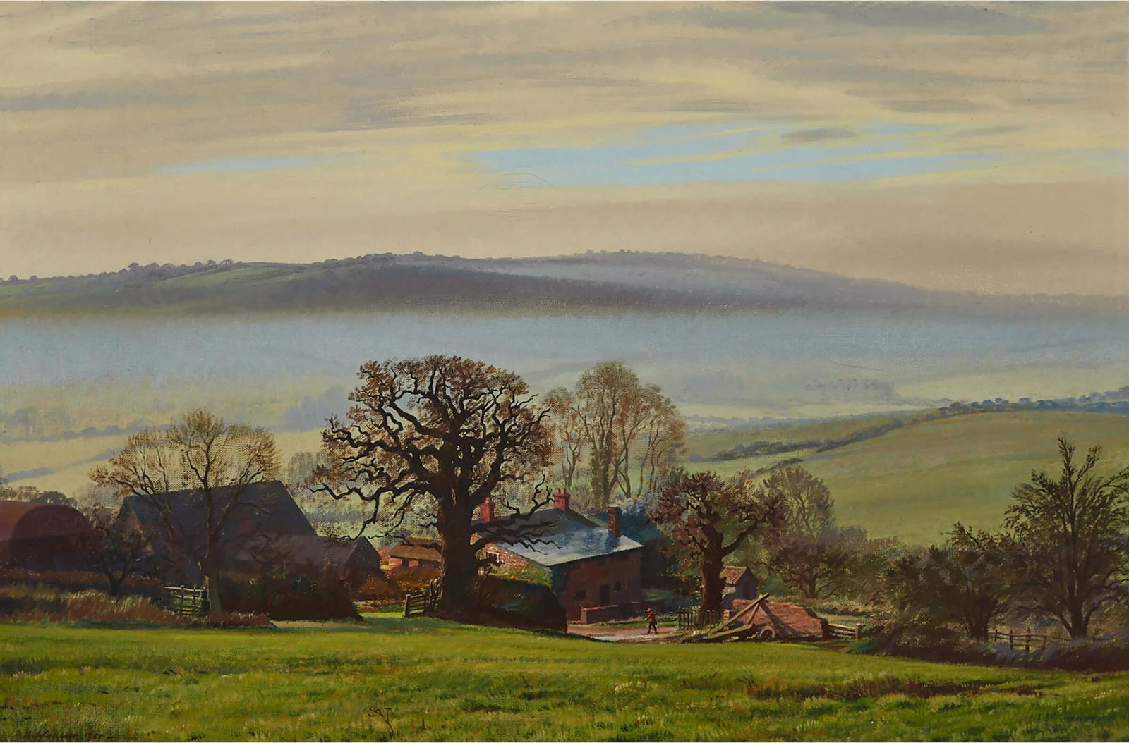 Arthur Weaver (1918-2008) - Monmouthshire Landscape, 1959