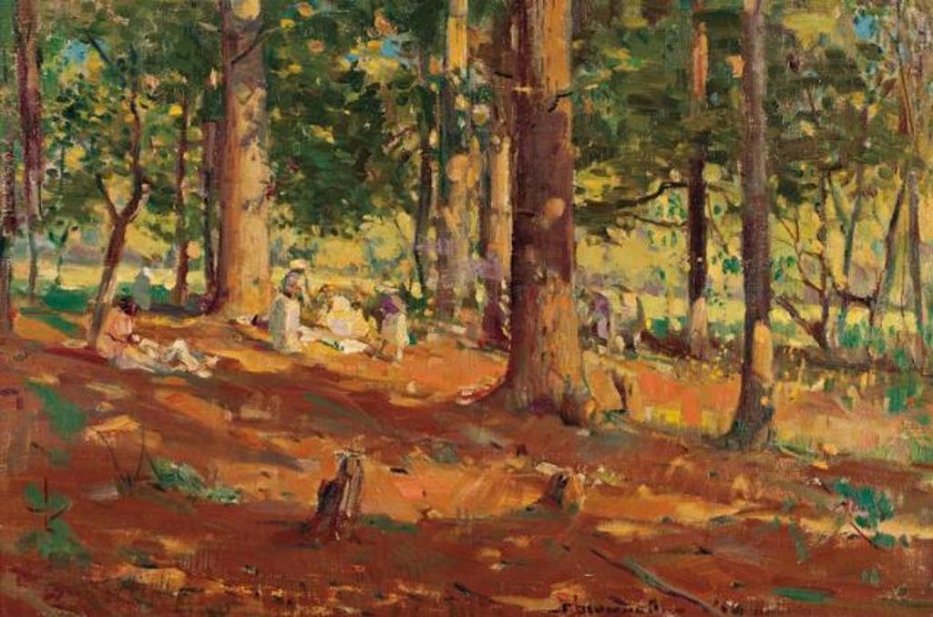 Franklin Peleg Brownell (1857-1946) - Picnic in the Woods