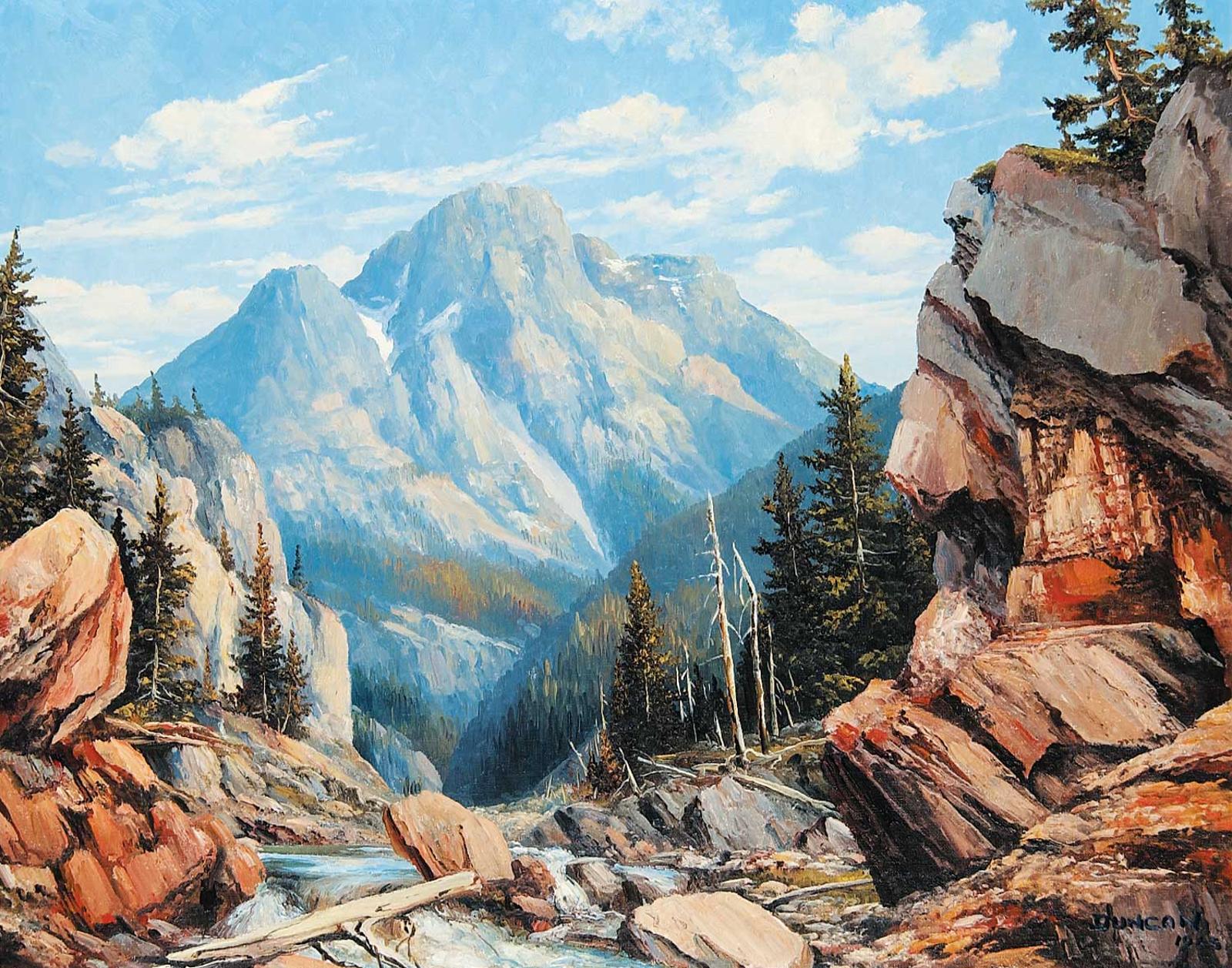 Duncan Mackinnon Crockford (1922-1991) - The Canyon, Windrush Valley Nr. Canmore, Alta.