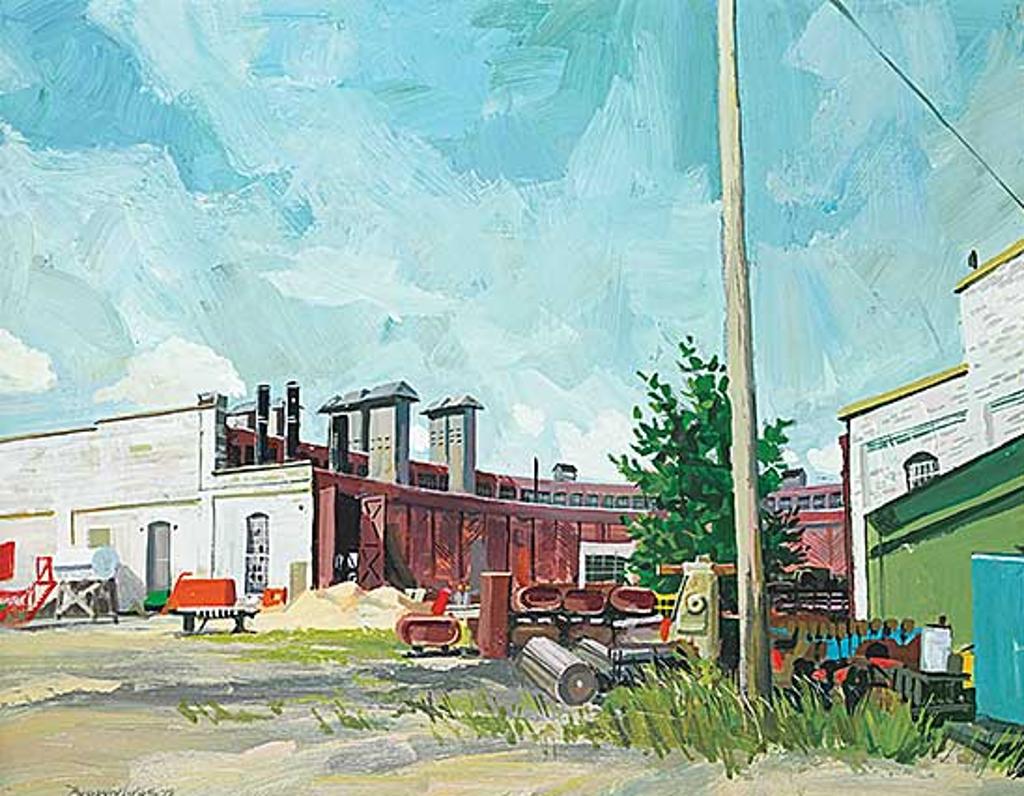 William (Bill) Roy Brownridge (1932) - Strathcona Yard Roundhouse in 'Peg' [Transcona Yards, CP Roundhouse, Winnipeg MB]