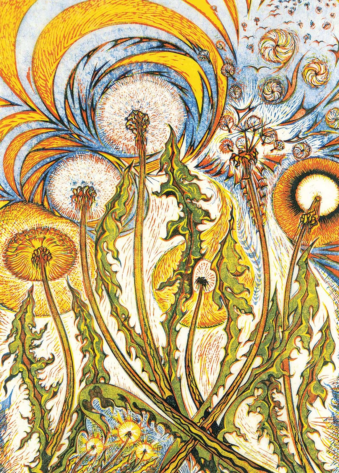 Richard Calver (1946-2021) - Dandelion Rejoicing  #29/50