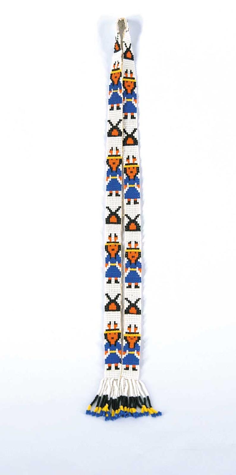 Robert Charles Aller (1922-2008) - Untitled - Loom Beaded Necklace with Figures (Ontario Cree)