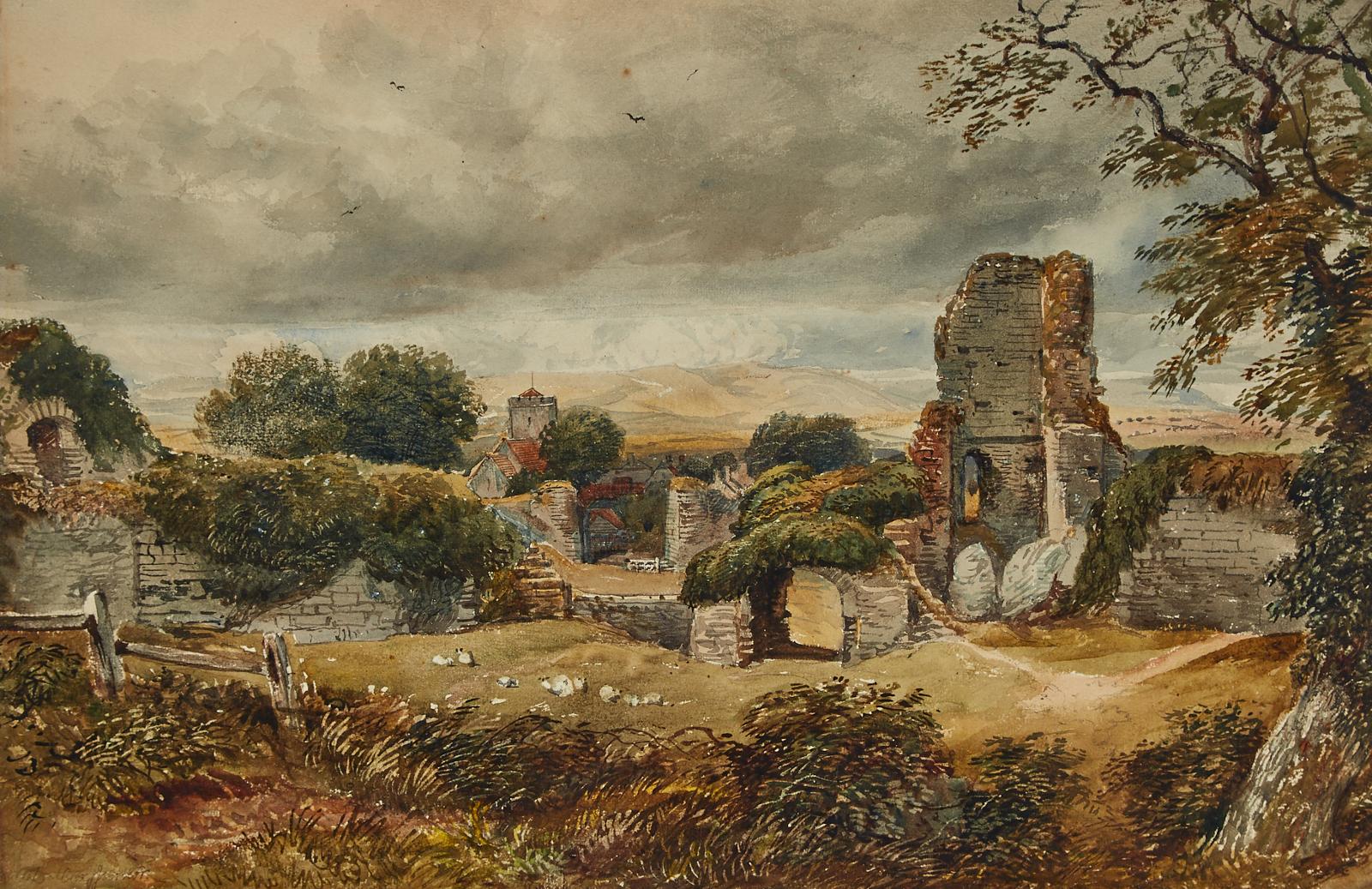 David Cox the Younger (1808-1885) - Ruins In A Landscape