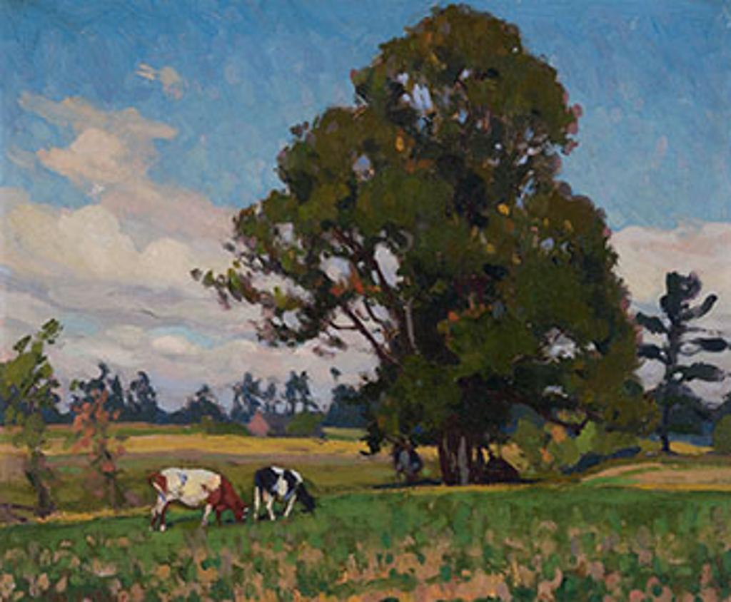 Frederick Stanley Haines (1879-1960) - Cows in a Pasture