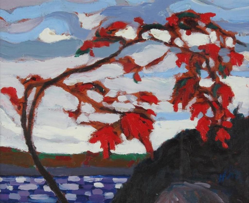 James Edward Hergel (1961) - Wind Swept Maple, Georgian Bay; 1986