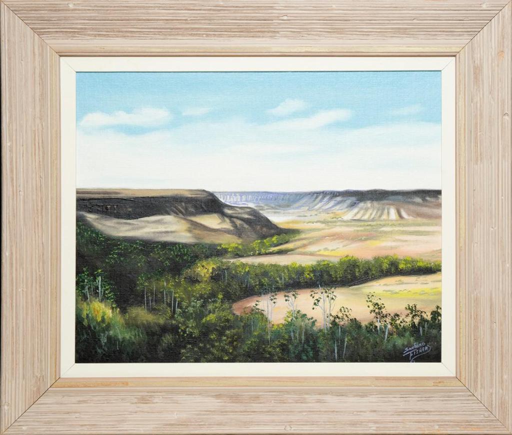 Sanford Fisher (1927-1988) - Untitled - Prairie Valley