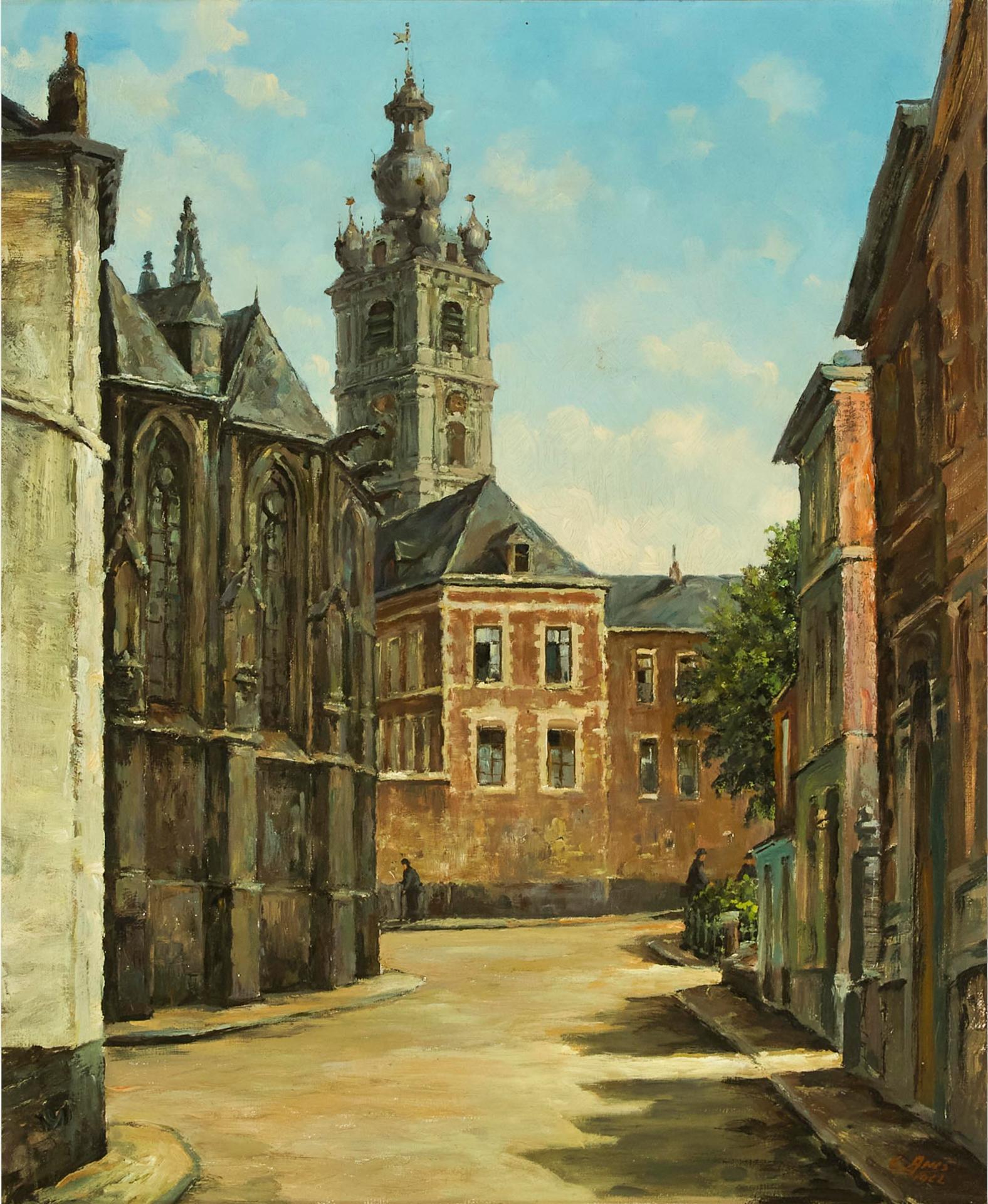 C. Anis - Le Beffroi Et Collégiale Sainte-Waudru De Mons, 1962