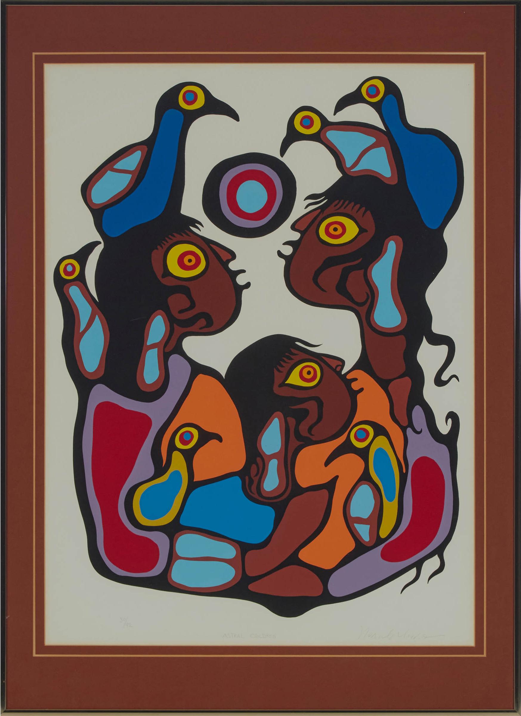 Norval H. Morrisseau (1931-2007) - Astral Children