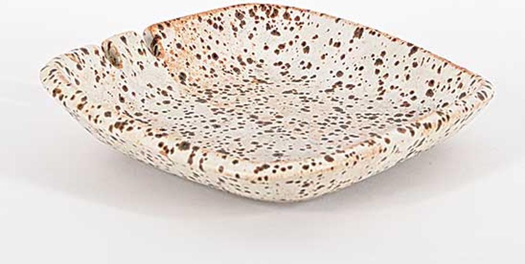 Luke Orton Lindoe (1913-1998) - Untitled - White and Brown Speckled Ashtray