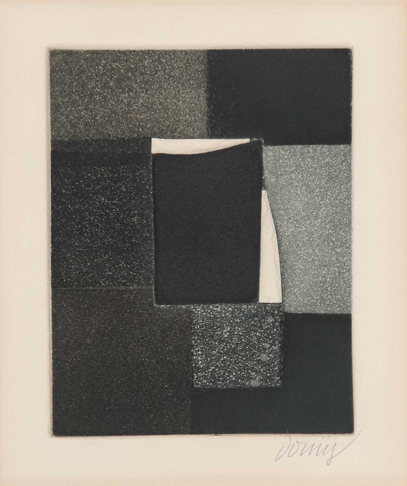 Bertrand Dorny (1931-2015) - Untitled - Black and White Squares