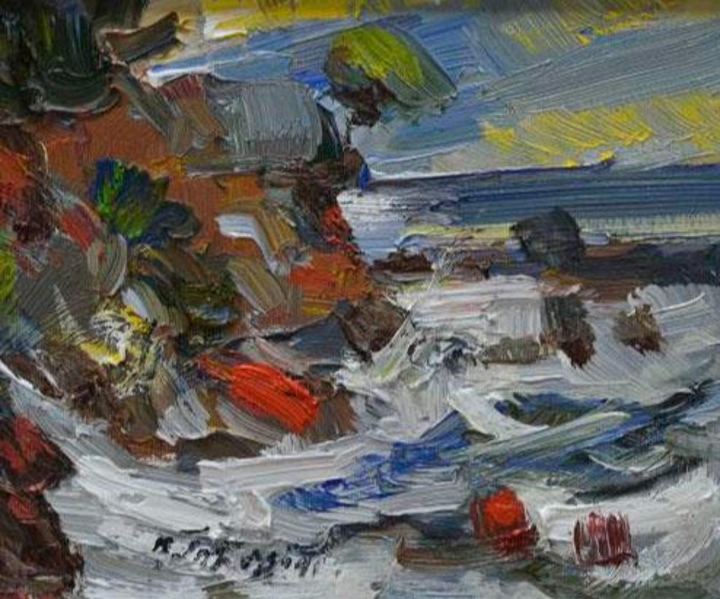 Armand Tatossian (1948-2012) - Paysage au bord du rivage