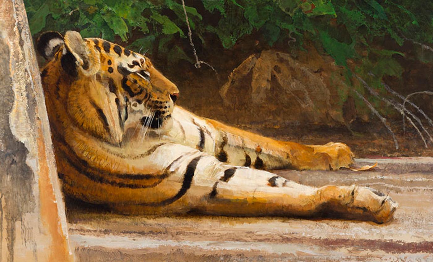 Robert Frederick Kuhn (1920-2007) - Long Thoughts, Bengal Tiger