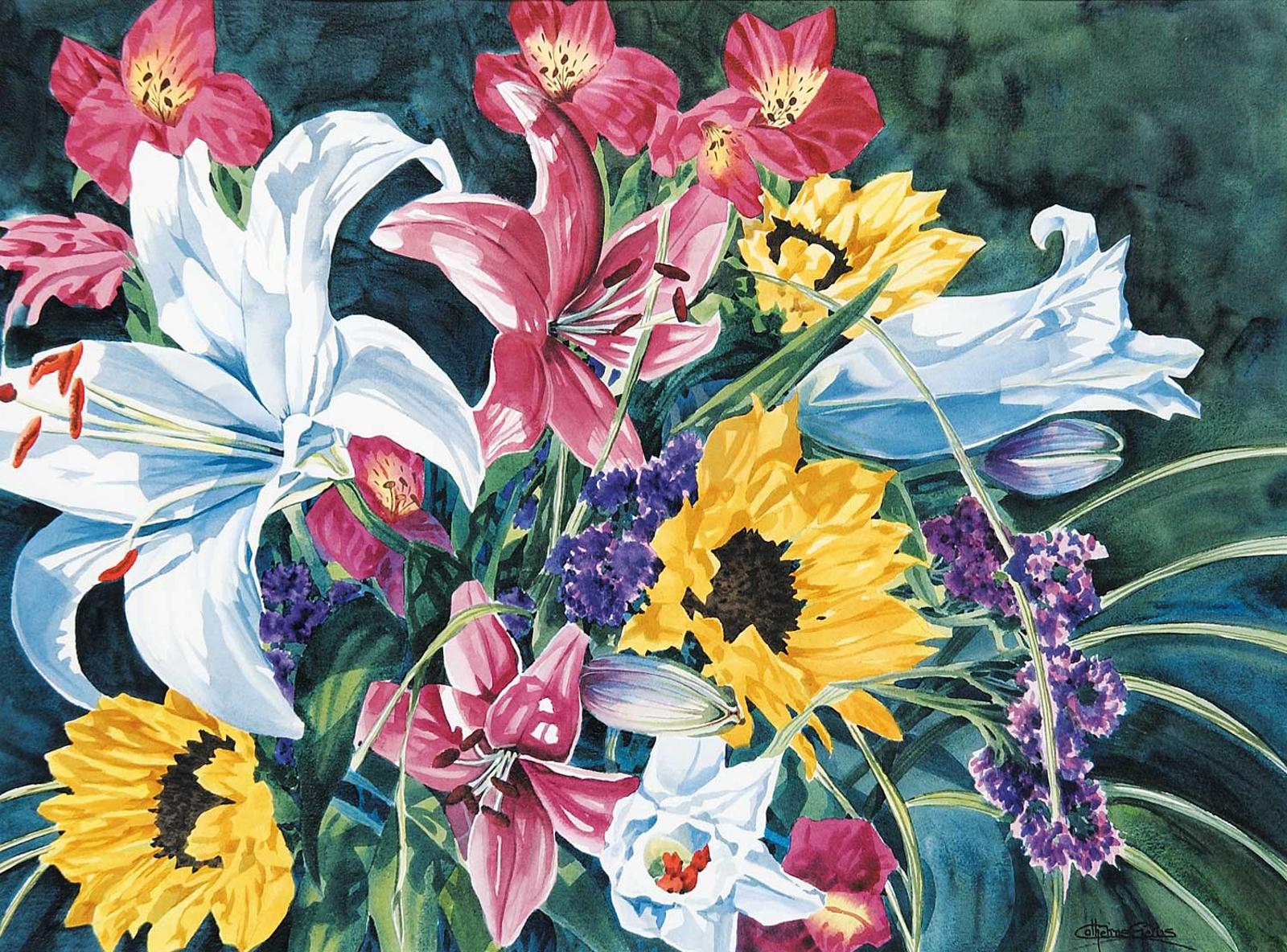 Catherine Gerus (1958) - Untitled - Flowers in Springtime