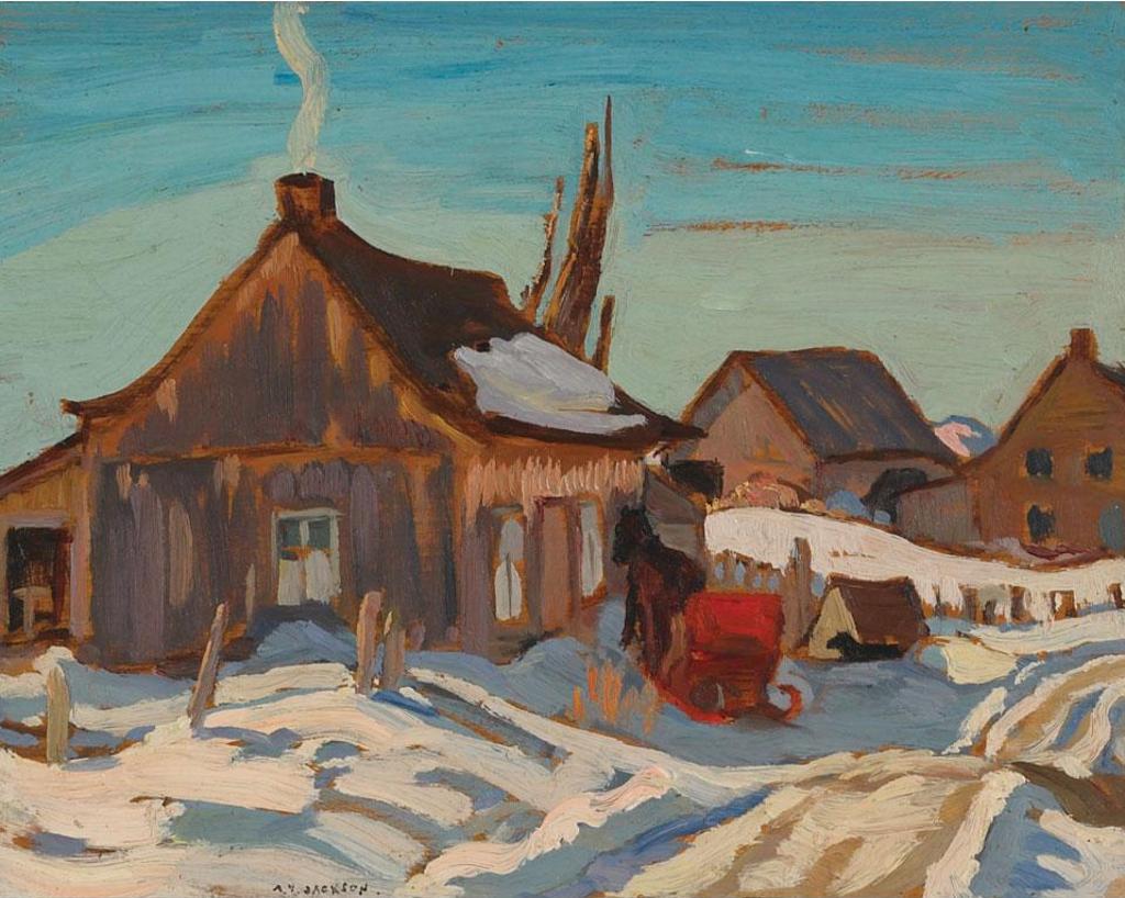 Alexander Young (A. Y.) Jackson (1882-1974) - Quebec Village, Winter