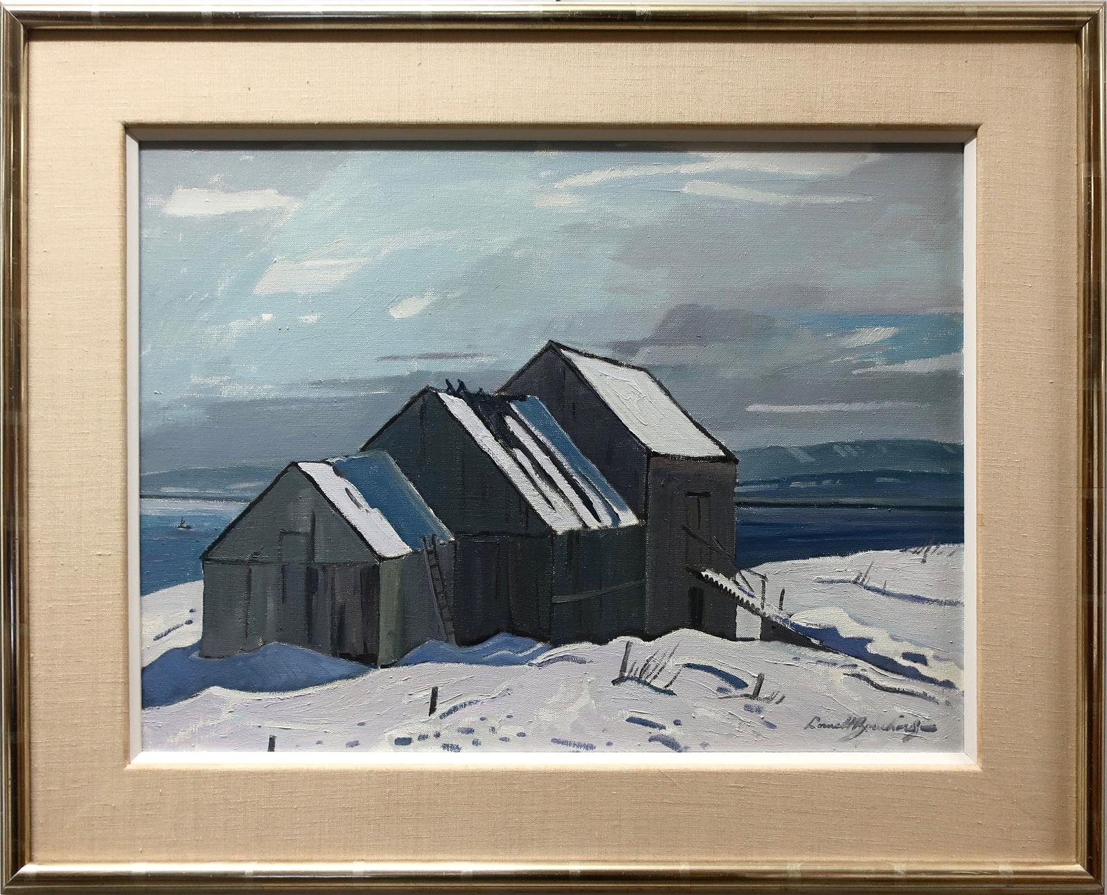George Lorne Holland Bouchard (1913-1978) - Lower St. Lawrence River Barns