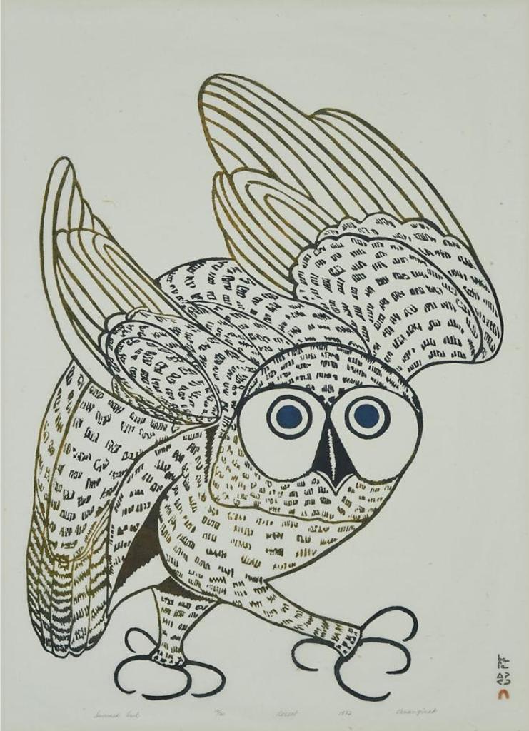 Kananginak Pootoogook (1935-2010) - Summer Owl