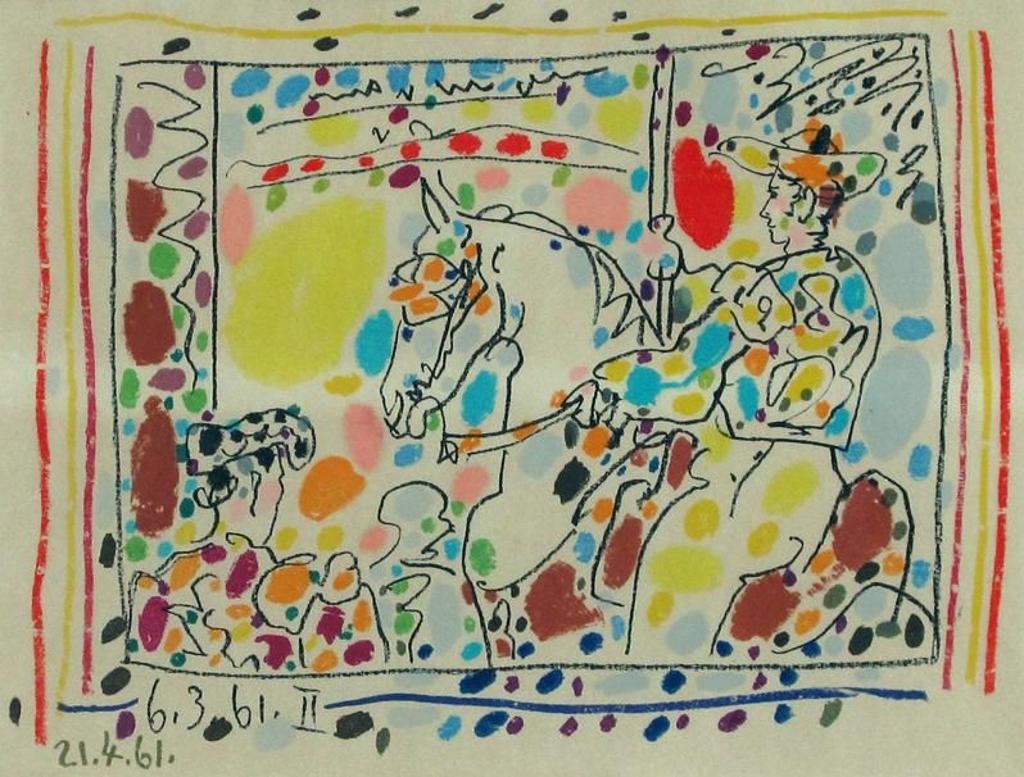 Pablo Ruiz Picasso (1881-1973) - Le Picador Ii (From Los Toros Avec Picasso); 1961